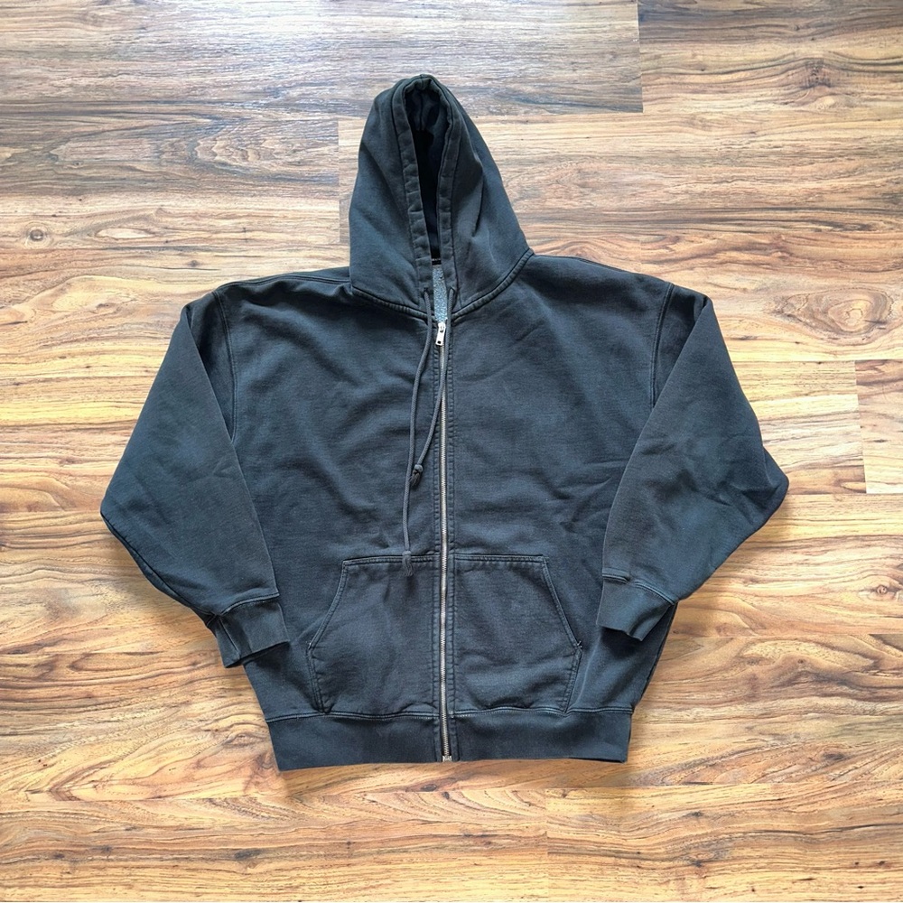 Brandy Melville Black Zip-Up Hoodie